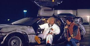 Marty Doc 2 Michael J. Fox and Christopher Lloyd in "Back to the Future." Universal.